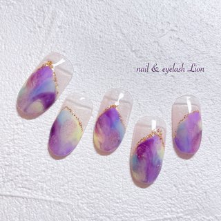 梅雨/ネイルチップ/紫陽花ネイルのネイルデザイン｜ネイルブック