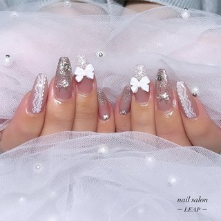 ワンホンネイル(ワンホン/中国ネイル/中華ネイル)/#ガーリーネイルの
