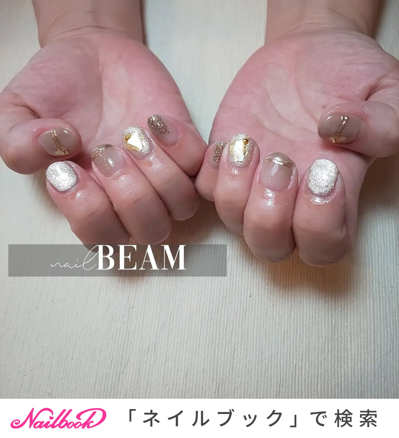 秋/ニュアンス/ホワイトのネイルデザイン｜ネイルブック