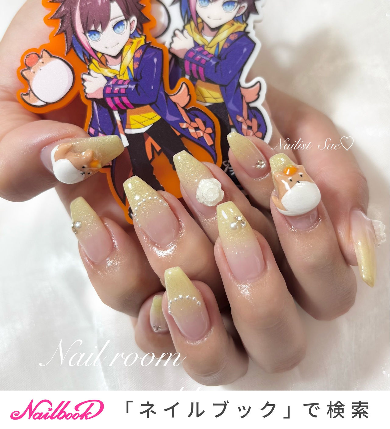 イエロー(黄)/量産型ネイルのネイルデザイン｜ネイルブック