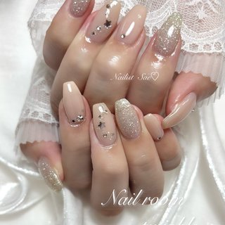 ちゅるん/キラキラ/#ちゅるんネイルのネイルデザイン｜ネイルブック