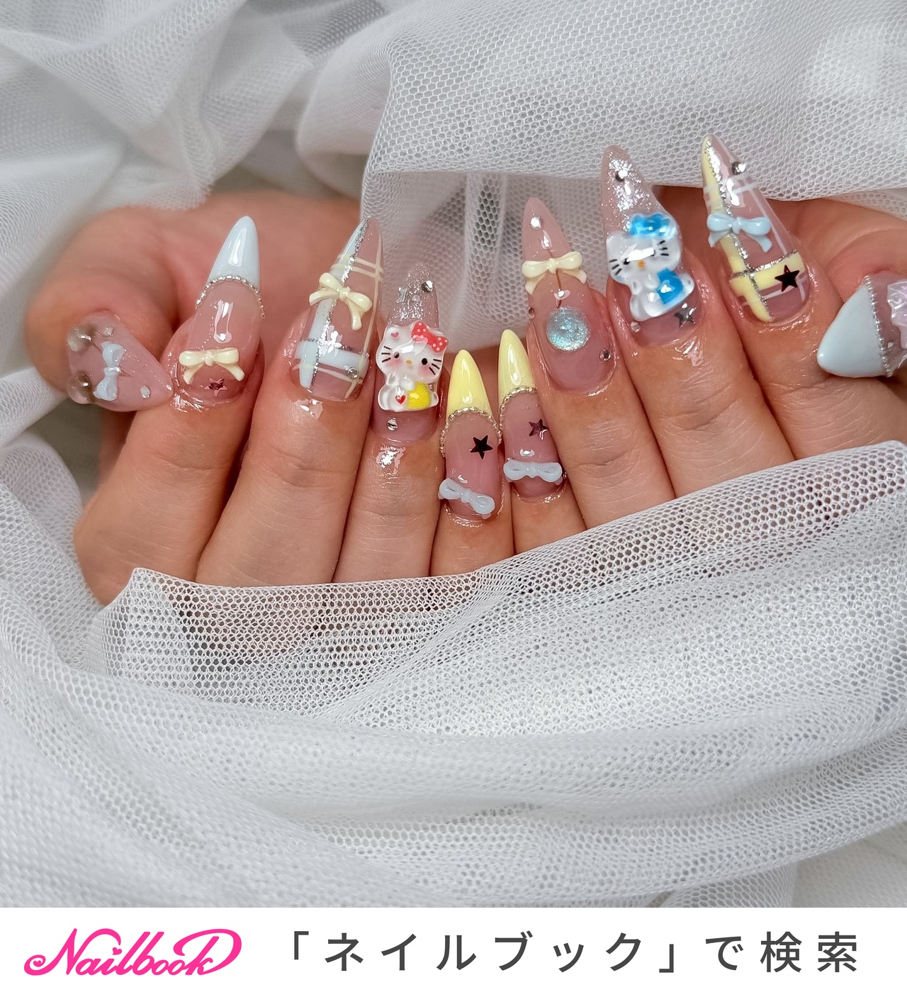 2026年】新着順｜雪の結晶(スノー)/#埋めつくしネイルのネイルデザイン