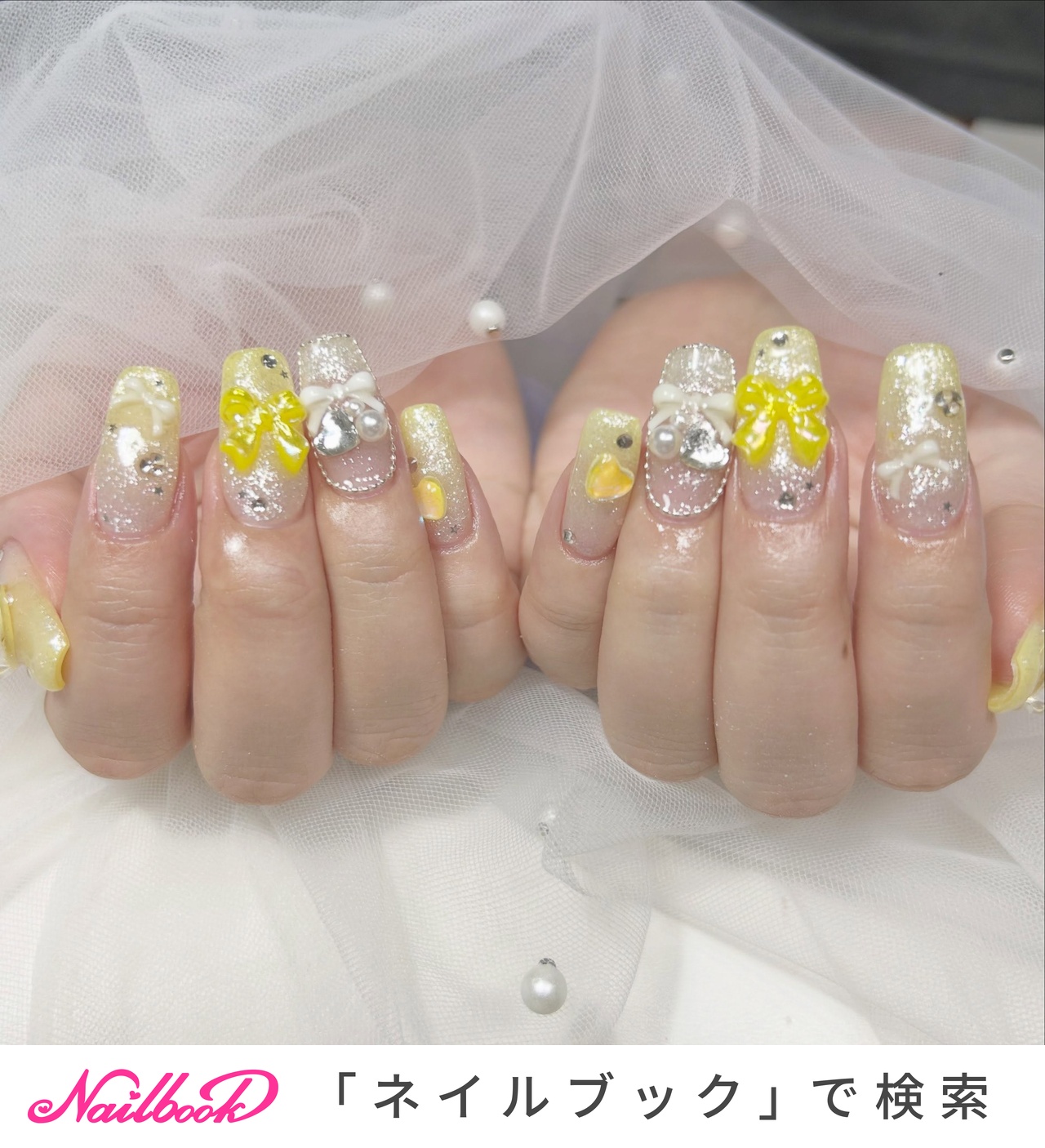 イエロー(黄)/ワンホンネイルのネイルデザイン｜ネイルブック