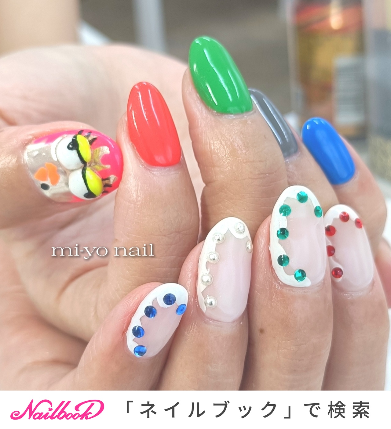個性派ネイル(個性派)/#ポップネイルのネイルデザイン｜ネイルブック