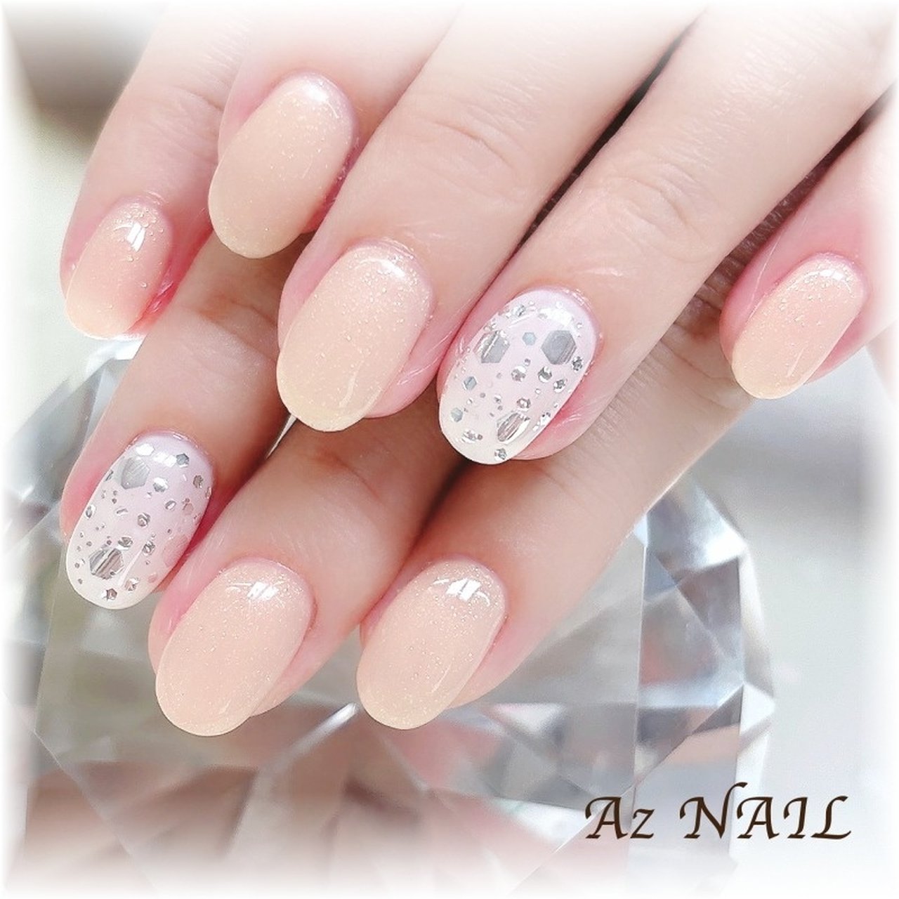 手が綺麗に見えるネイル/夏/オフィス/デート/ハンド - Az NAIL ゆき