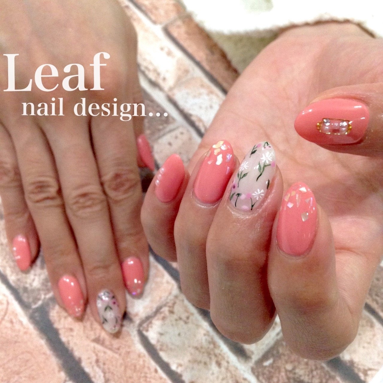 春 オールシーズン デート 女子会 ハンド Nail Design Leafのネイル