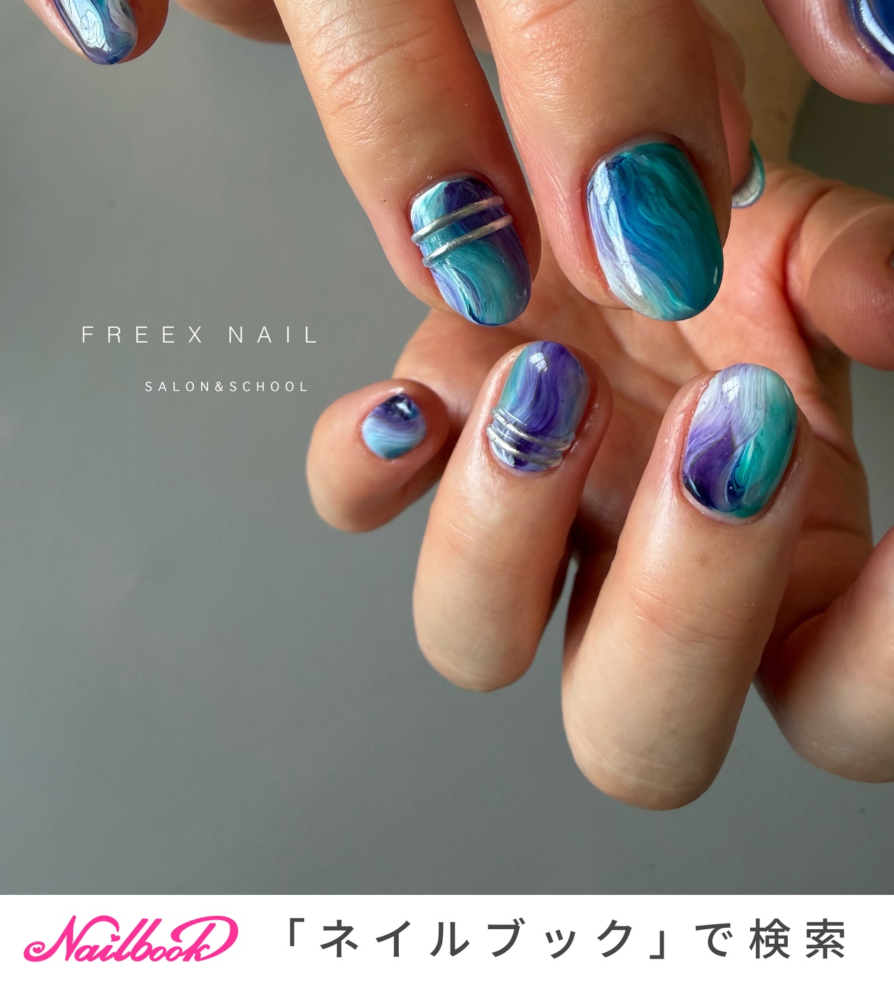 ネイル 夏/ハンド/ニュアンス/ジェルネイル - freex nail /八王子楢原ネイル