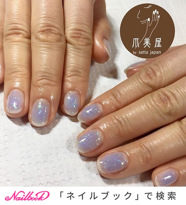 水色/アースカラー/winternailのネイルデザイン｜ネイルブック