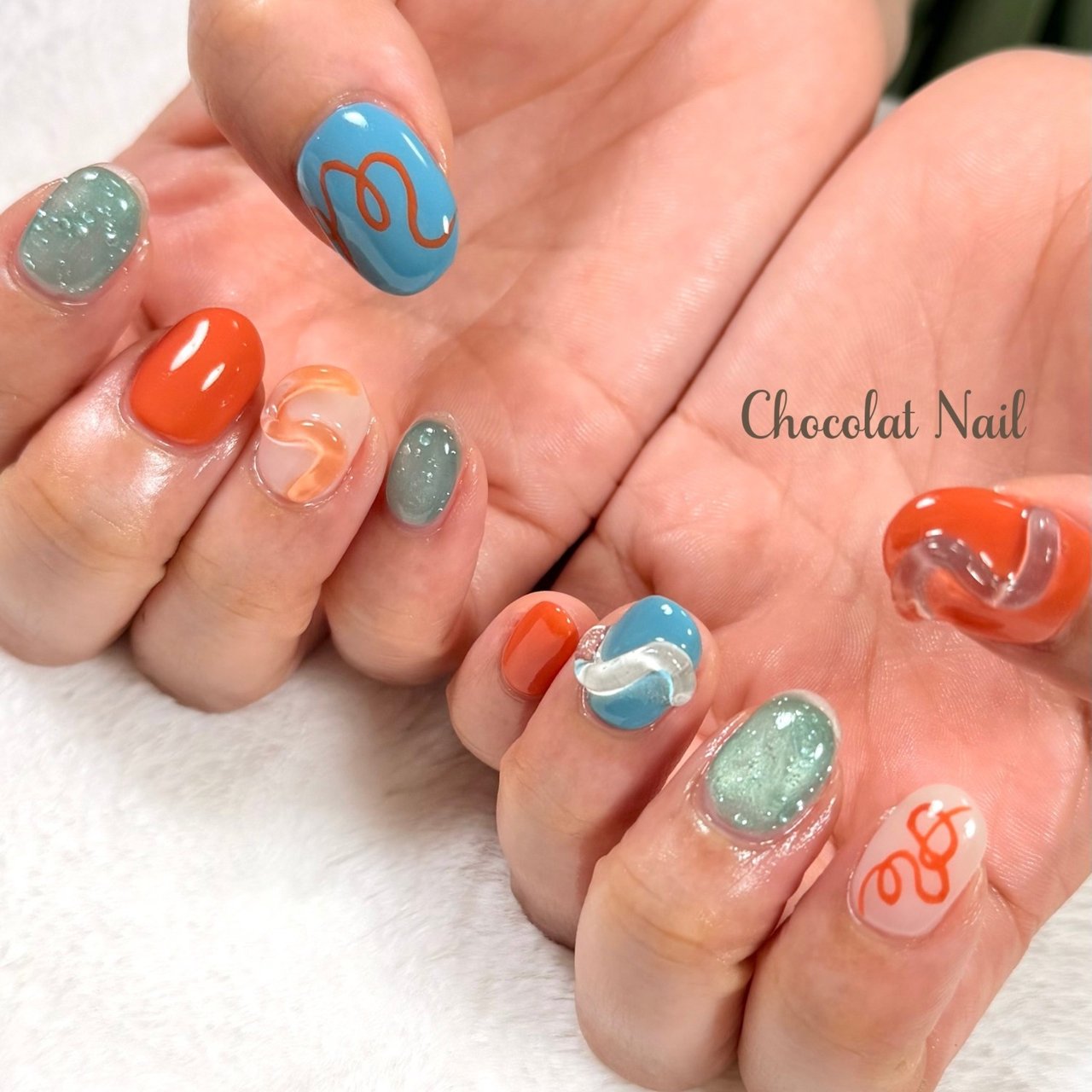 ハンド/ジェルネイル - Chocolat Nail/大阪堀江のネイルデザイン[No