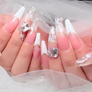 ミラー/ちゅるん/ワンホンネイルのネイルデザイン｜ネイルブック