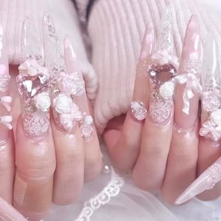 ツイード/ワンホンネイルのネイルデザイン｜ネイルブック