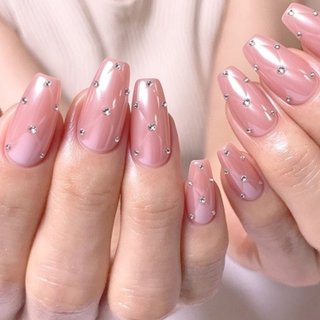 ワンカラー/ベージュ/スカルプチュアのネイルデザイン｜ネイルブック