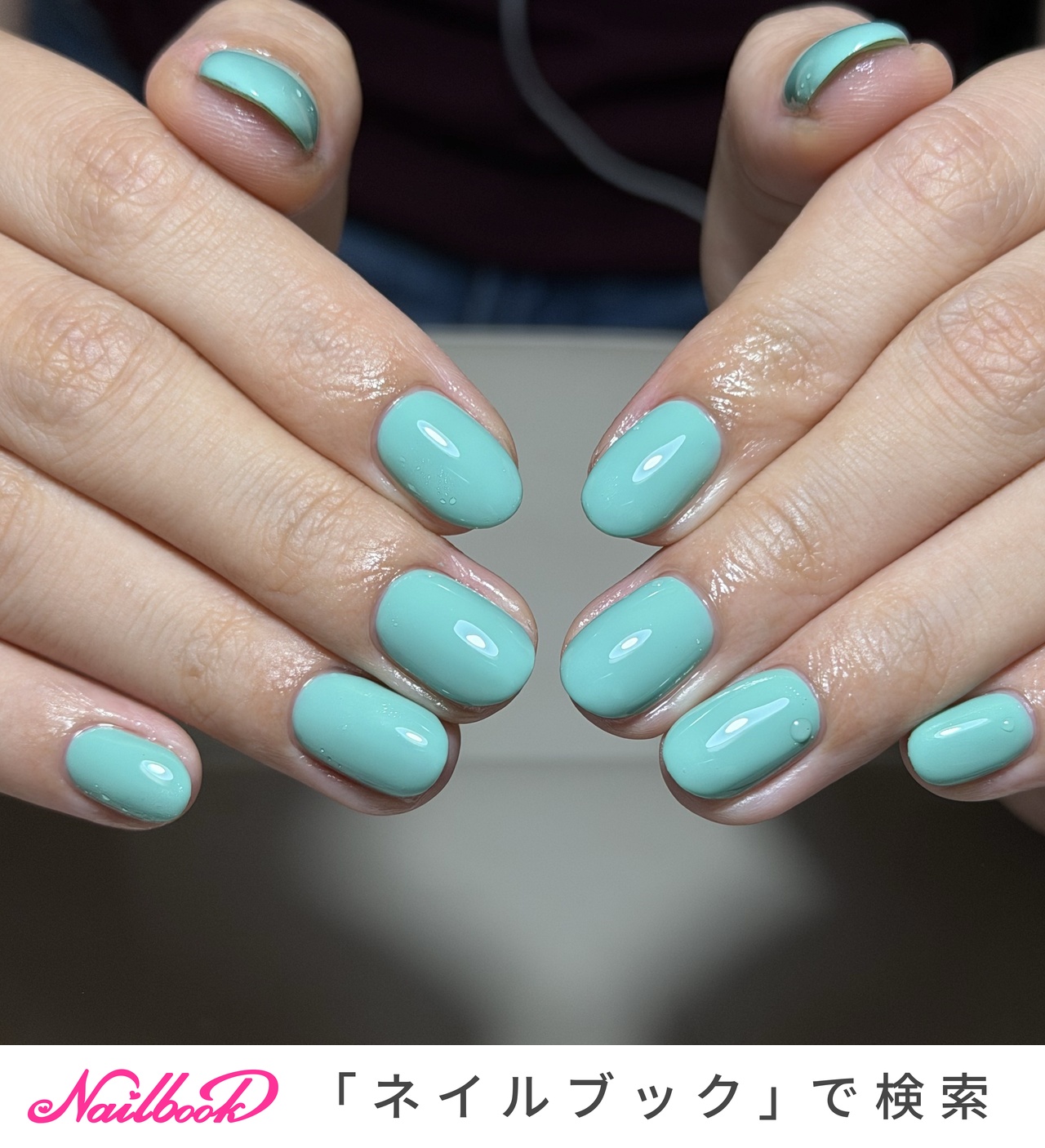 ワンホンネイル(ワンホン/中国ネイル/中華ネイル)/ガラスフレンチ