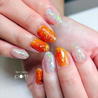 オーロラホロネイルのネイルデザイン｜ネイルブック