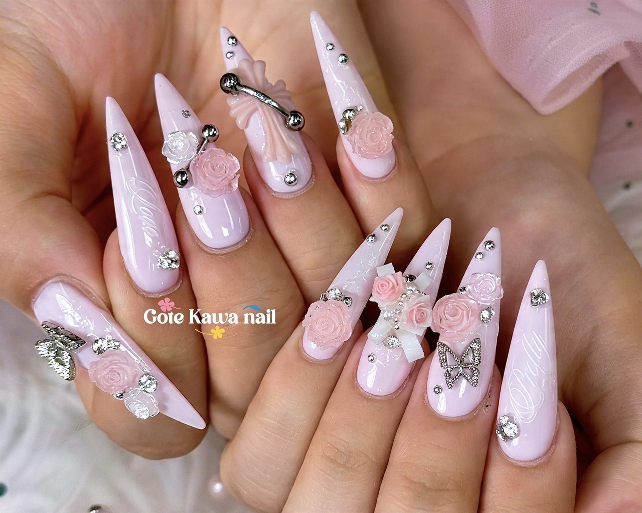 ピンク - Gote Kawa Nail Salonのネイルデザイン[No.10046515]｜ネイル