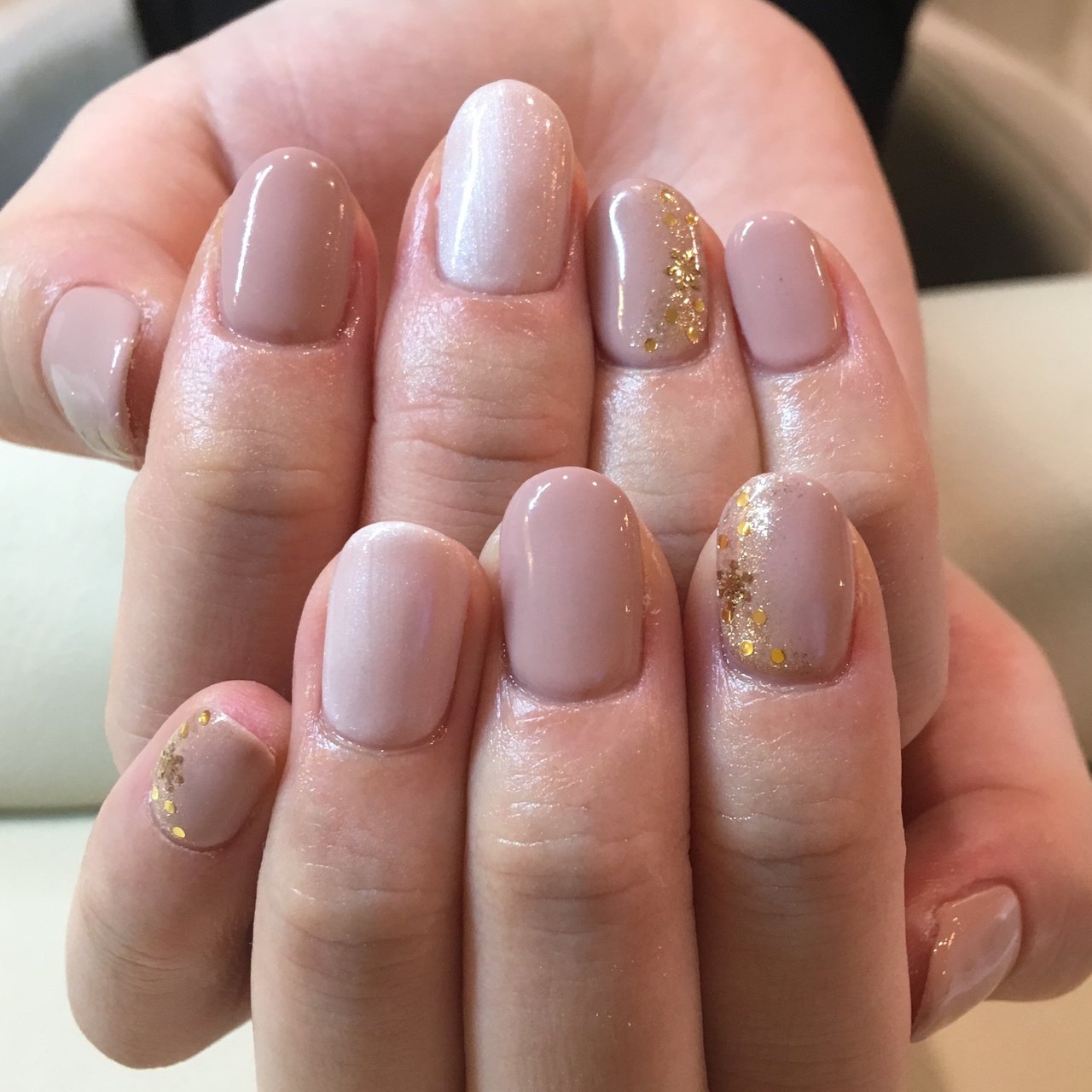 冬 ハンド ワンカラー ベージュ Brunch Nailのネイルデザイン No ネイルブック