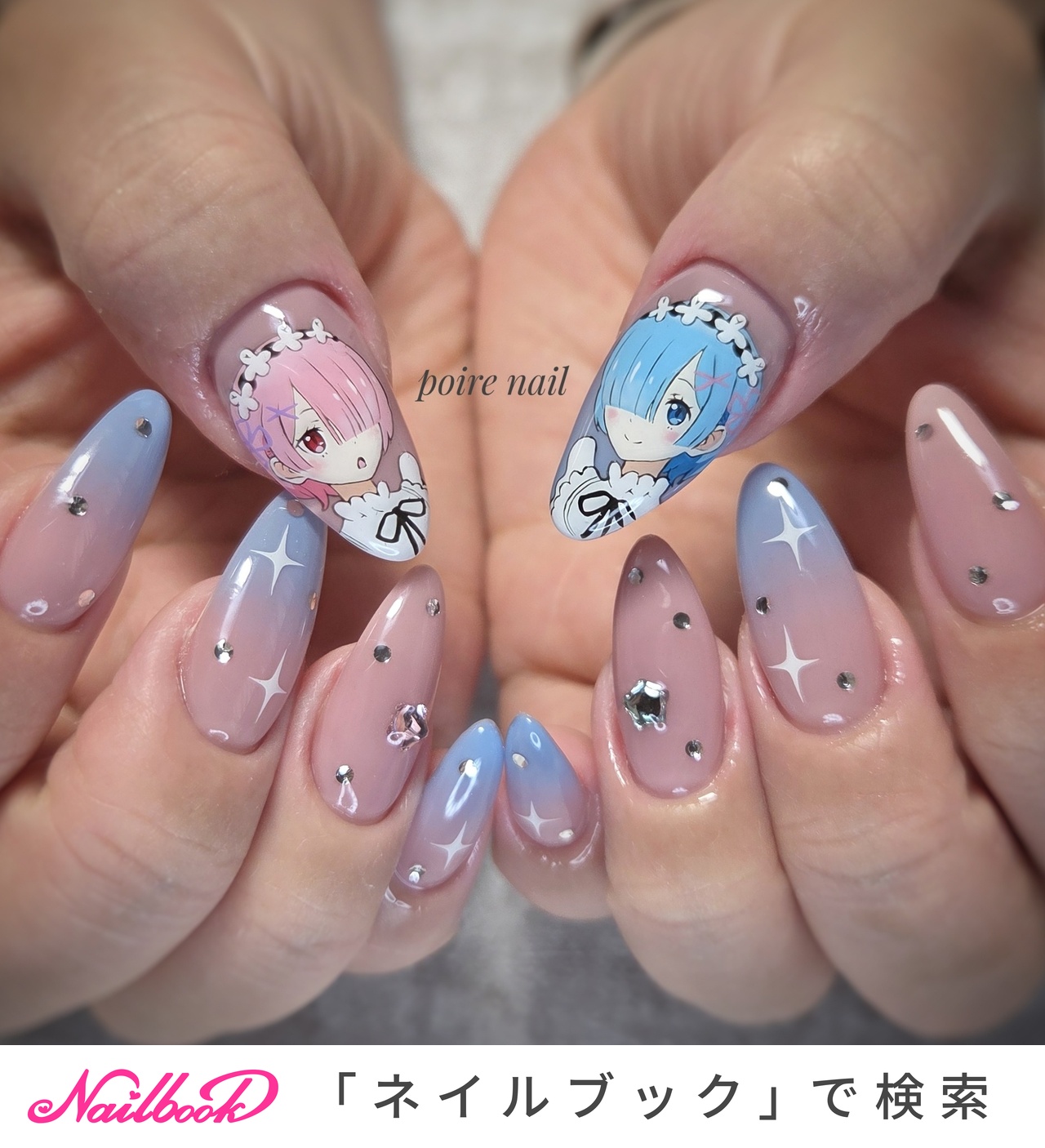 リゼロネイルのネイルデザイン｜ネイルブック