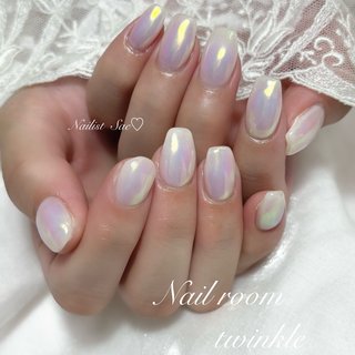 ミラーネイル(ミラー)/ワンホンネイルのネイルデザイン｜ネイルブック