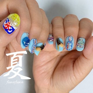 縁日ネイルのネイルデザイン｜ネイルブック