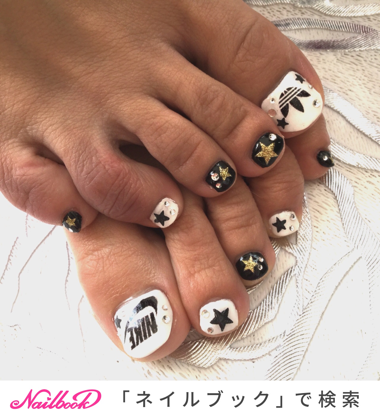 オールシーズン ライブ スポーツ 女子会 フット Nailsalonroseのネイルデザイン No ネイルブック