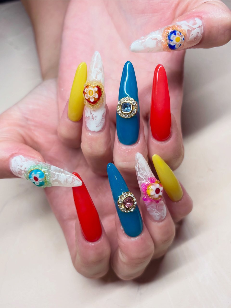 ロング/カラフル - NICHI nail salon & schoolのネイルデザイン[No