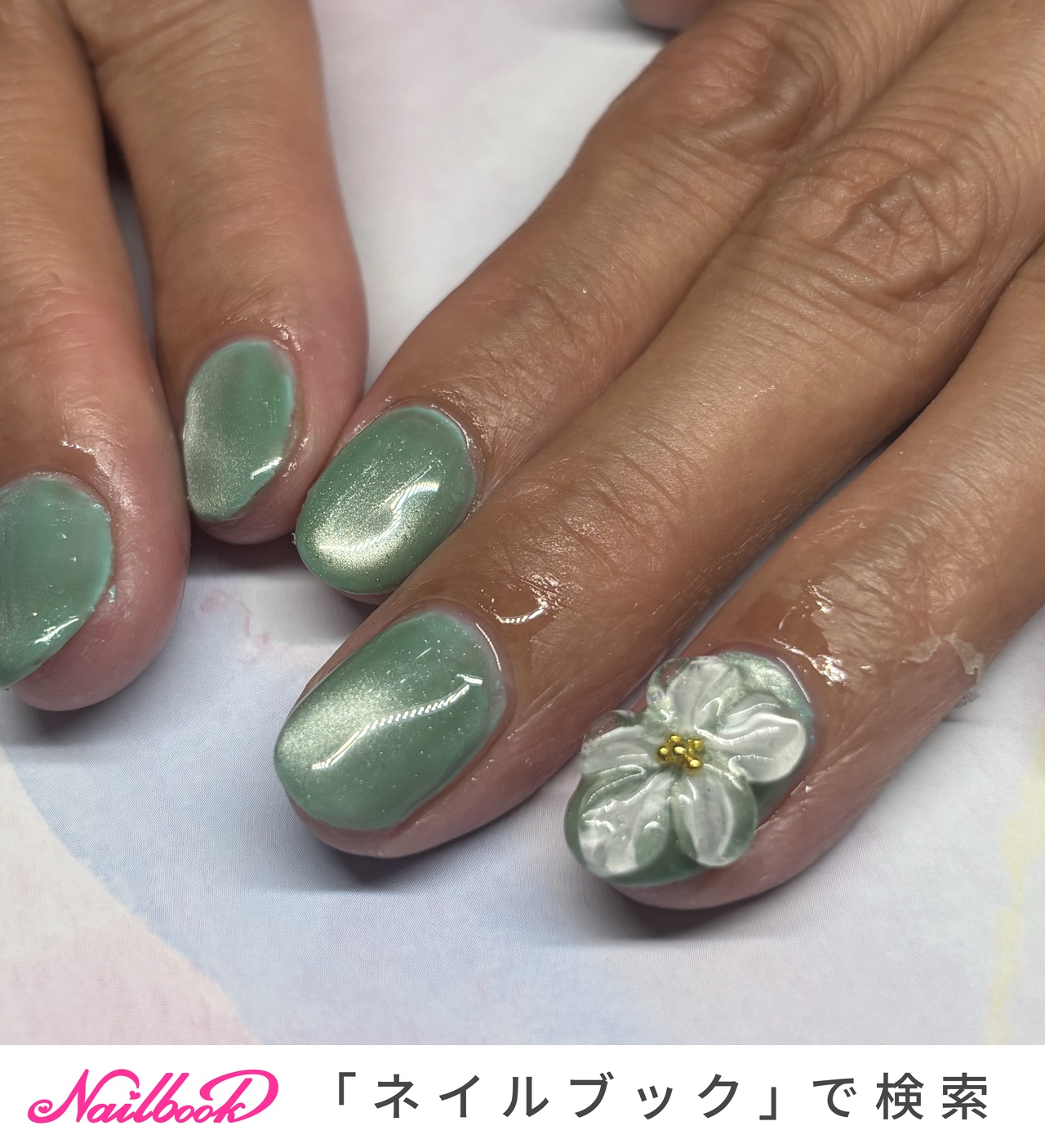 3dフラワーのネイルデザイン｜ネイルブック