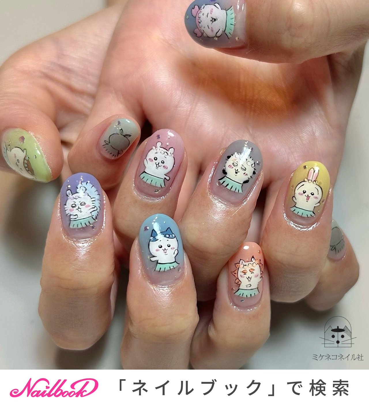 うさぎネイルのネイルデザイン(3ページ目)｜ネイルブック