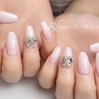 蝶々パーツのネイルデザイン｜ネイルブック