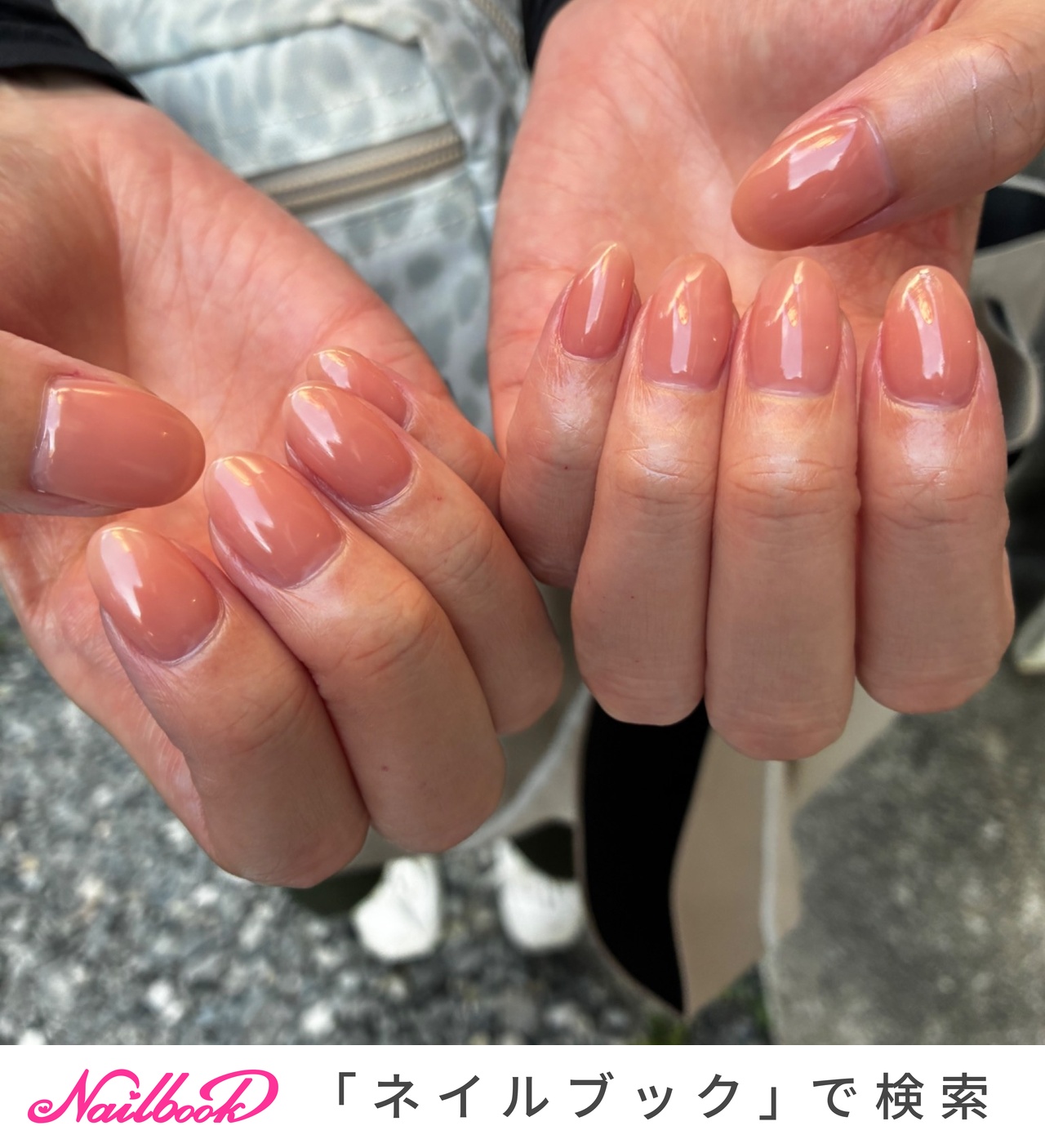 手が綺麗に見えるネイル/オールシーズン/ハンド/ワンカラー/ベージュ