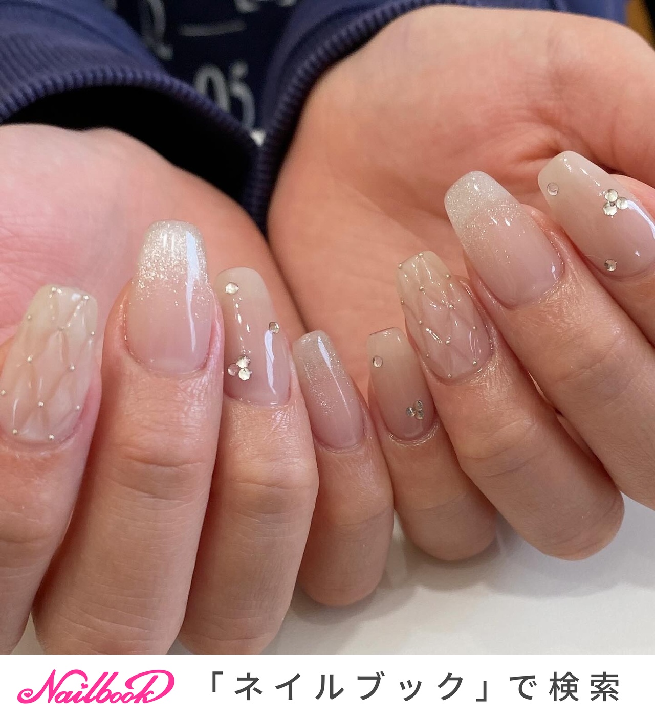 キルティング/#ワンホンネイルのネイルデザイン｜ネイルブック