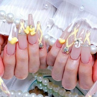 人気順｜ロング/イエロー/#クロムネイルのネイルデザイン｜ネイルブック