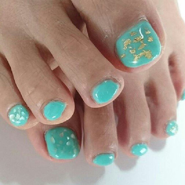 夏 オールシーズン 海 リゾート フット Riru Nailのネイルデザイン No ネイルブック