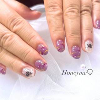 夏/七夕/浴衣/シースルー/水滴 - happy_nailのネイルデザイン[No