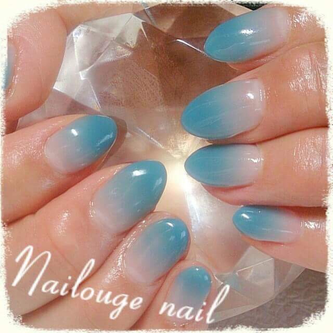 オールシーズン ハンド グラデーション ワンカラー ミディアム Nailsalon Nailougeのネイルデザイン No ネイル ブック