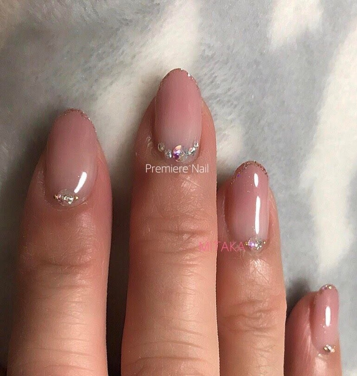 オールシーズン オフィス ハンド シンプル フレンチ プレミアネイル 三鷹 Premiere Nail のネイルデザイン No ネイルブック