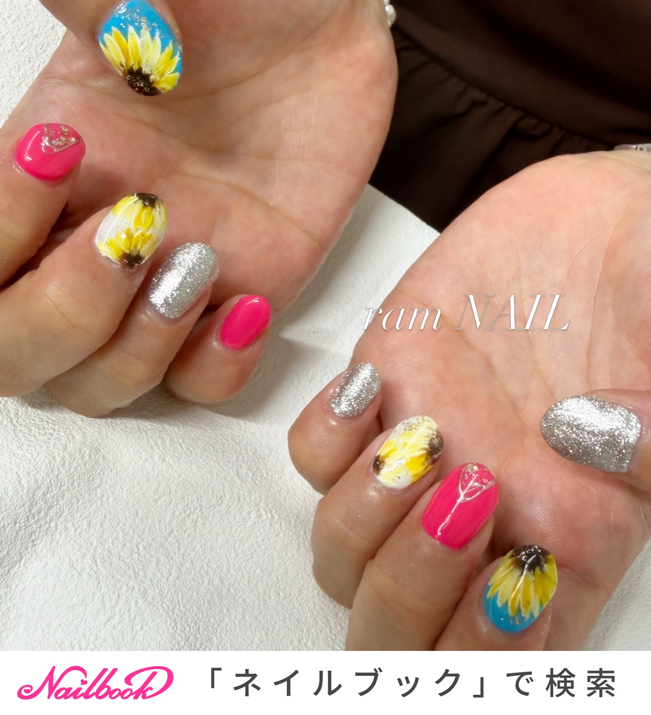 夏/海/リゾート/ハンド - ram NAILのネイルデザイン[No.10056386