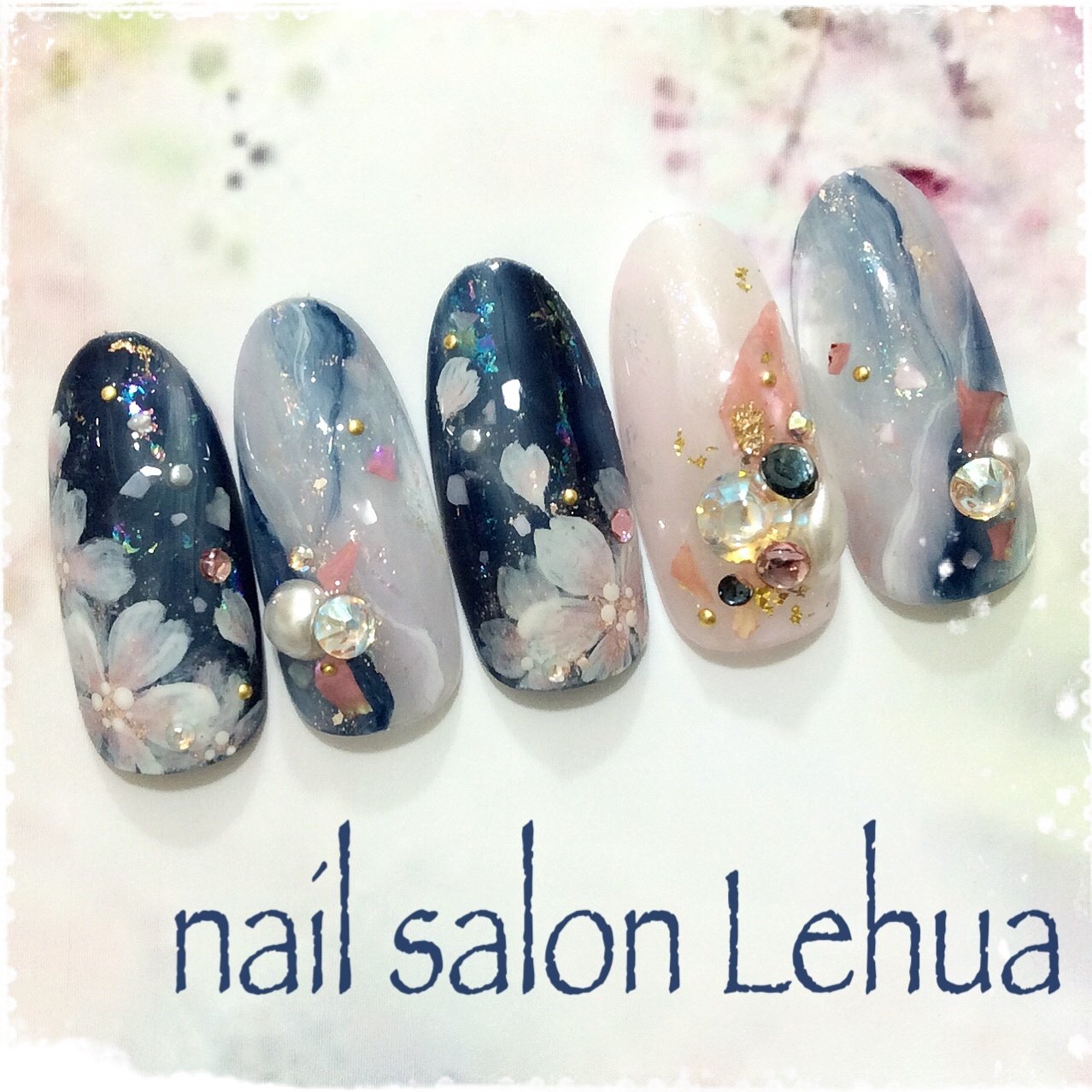 春 成人式 卒業式 入学式 ハンド Lehua レフア 大木萌子のネイルデザイン No ネイルブック