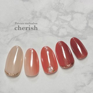 海 レア！ サンライズ✨大シェルとグラデーションシェル 夏/海/リゾート/グラデーション/シェル - cherish_eriのネイルデザイン