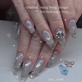 ワンホンネイル(ワンホン/中国ネイル/中華ネイル)/クリアフレンチの