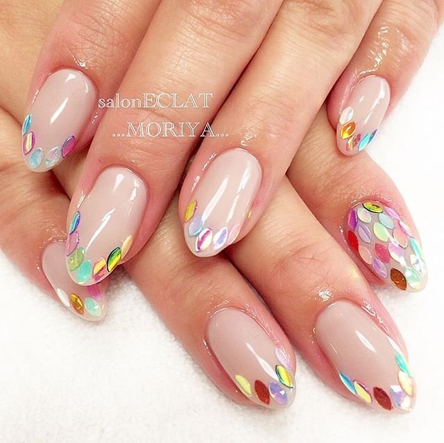 春 夏 リゾート ハンド フレンチ Mikaのネイルデザイン No ネイルブック