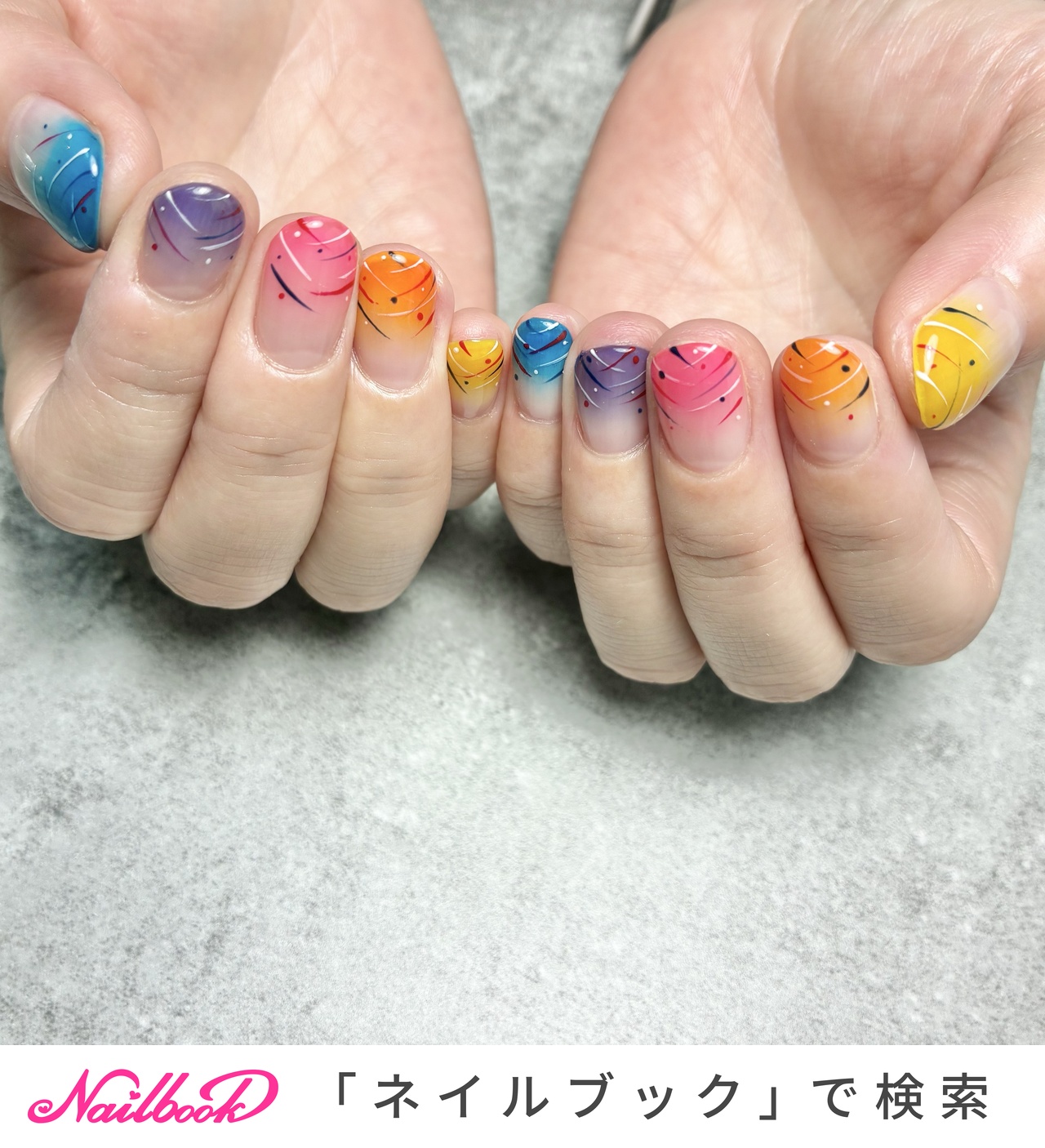 個性派/カラフルのネイルデザイン｜ネイルブック