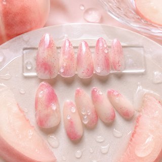 桃色ネイルのネイルデザイン｜ネイルブック