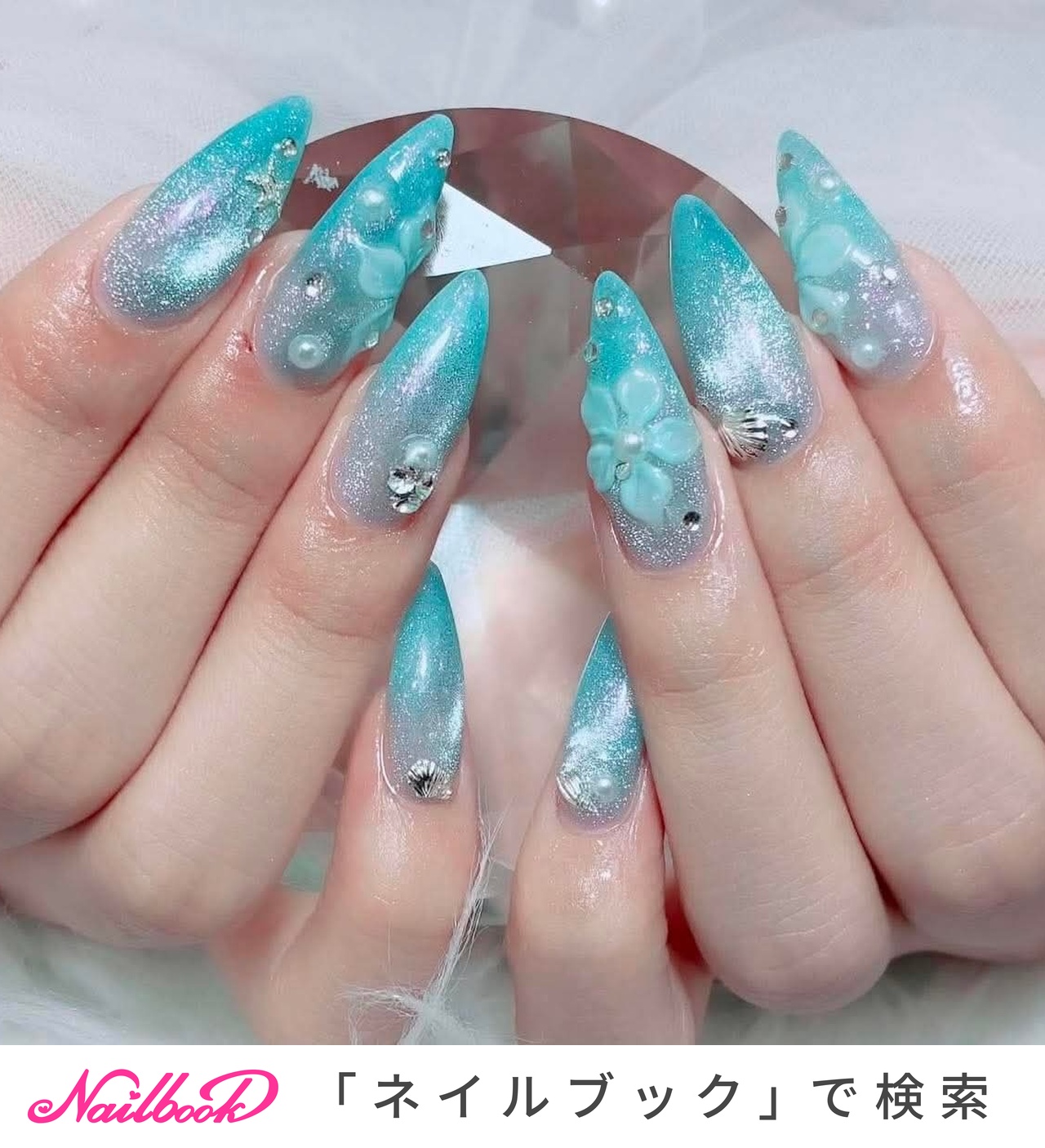 リングネイル(リング/アクセサリー)/#イニシャルネイルのネイル