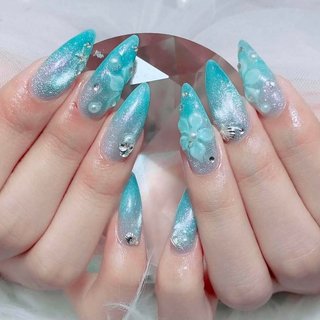 リングネイル(リング/アクセサリー)/#イニシャルネイルのネイル
