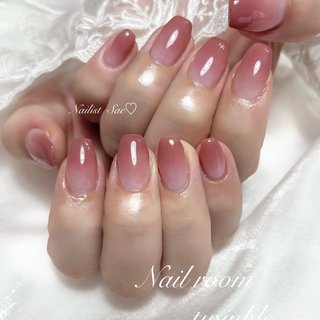 グラデーション/ピンク/#ちゅるんネイルのネイルデザイン｜ネイルブック