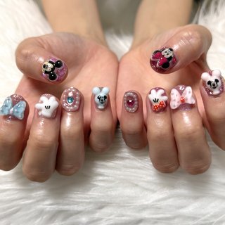 ミニーネイルのネイルデザイン｜ネイルブック