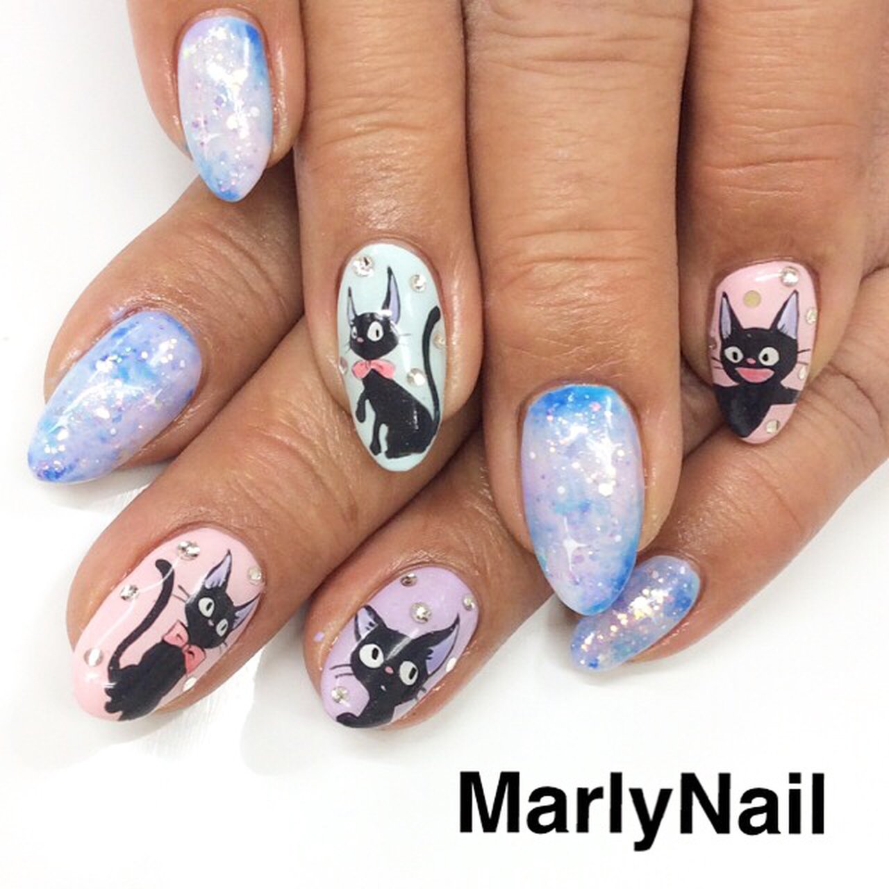 オールシーズン 女子会 ハンド ラメ 痛ネイル Marlynail 盛岡ネイル マツエクサロン のネイルデザイン No ネイル ブック