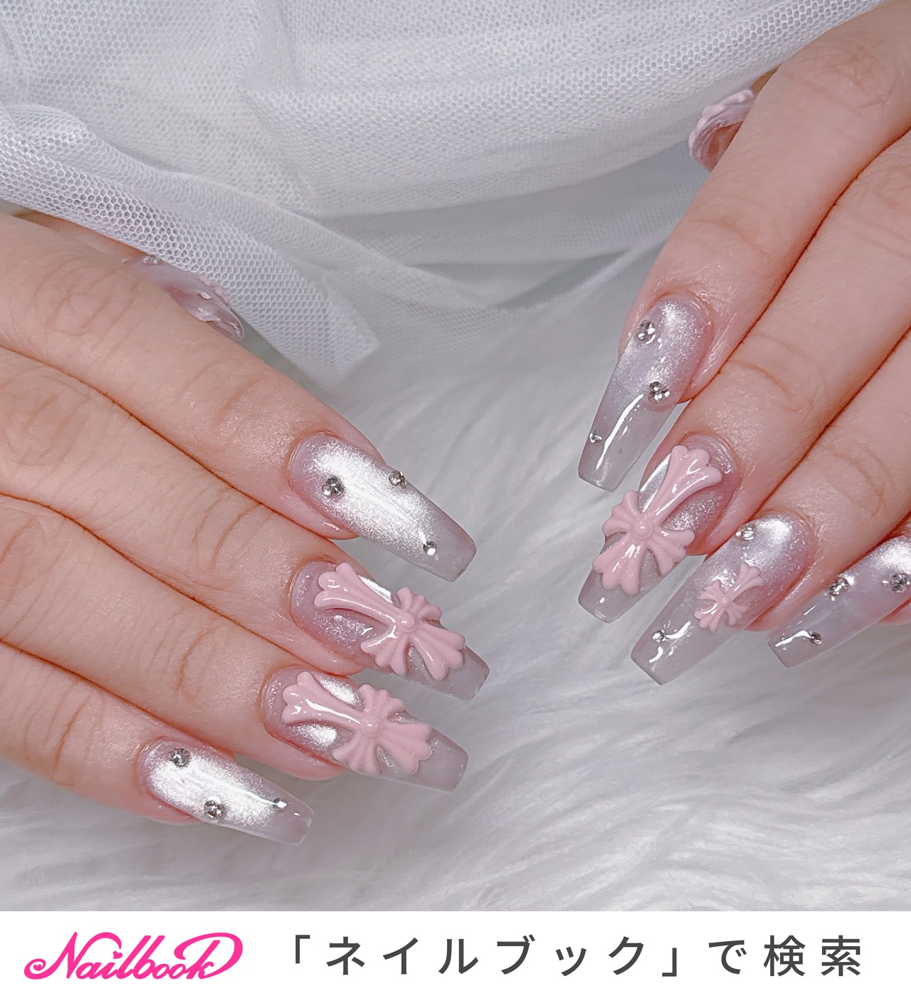 2026年】新着順｜雪の結晶(スノー)/#埋めつくしネイルのネイルデザイン