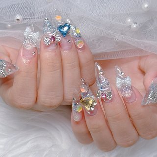 リングネイル(リング/アクセサリー)/#イニシャルネイルのネイル