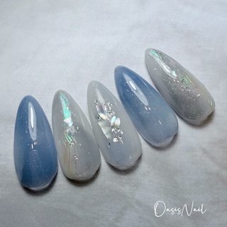 夏/シェル/ニュアンスのネイルデザイン｜ネイルブック